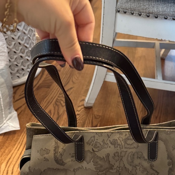 Alviero Martini Brown Map Print Tote - Picture 4 of 7